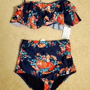 High waisted bikini size large